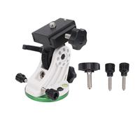Jiawu Latitude Base for Sky Watcher, 90 Degree Latitude Adjustment Seat, Aluminum Alloy Telescope Mount, Equatorial Wedge Instrument Latitude Base, 3/8 Inch Thread for Common Tripod (Green and white)