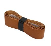 Jiawu Leather Tennis Racket Grip Tape Overgrip Real Cowhide Replacement Badminton Racket Grip for Comfort Sweat Absorption & Direct Hitting Feedback (Brown)