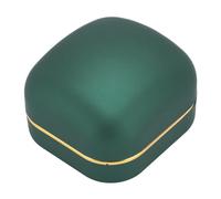 Jiawu LED Ring Box, LED Illuminated Velvet Lined Portable Luxury Ring Box, Wedding Case with Light for Anniversaries Weddings Birthdays Christmas Valentine's Day Mother's Day (Dark Green)