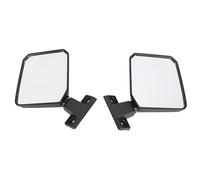 Jiawu Left Right Rearview Mirror, Broader View Door Side Mirror, Driver Passenger Side with Tool-Free Installation for LandCruiser 70 75 78 Series 1985 2013 (Short Type)