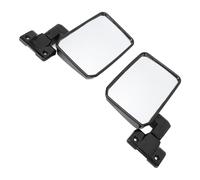 Jiawu Left Right Rearview Mirror, Broader View Door Side Mirror, Driver Passenger Side with Tool-Free Installation for LandCruiser 70 75 78 Series 1985 2013 (Long Type)