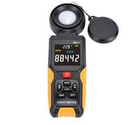 Jiawu Light Meter, Digital Illuminance Light Meter Tester, Handheld Ambient Temperature Measurer, 0 to 200,000 Measurement Range Lux, 270° Rotatable Probe for Grow Plant