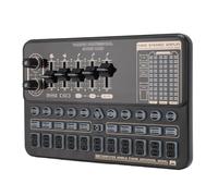 Jiawu Live Sound Card Audio Mixer, Bluetooth Sound Board, Voice Changer with Various Effects Modes, Noise Reduction Studio Equipment for Podcast, Live Streaming, Gaming