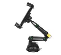 Jiawu Long Arm Strong Suction Cup Truck Phone Holder, Dashboard Mount for Trucks, SUVs, Buses, Compatible with Phones, Tablets, Black