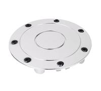 Jiawu Luxury Chrome Wheel Hub Cap with 5 Eyelets 2L3Z 1130 BA Fashion Hub Cap Cover Replacement for Vehicle Wheels