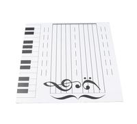 Jiawu Magnetic Dry Erase Board, 4mm Thick Sturdy Double Sided Note Reading Board, Magnetic Music Note with Frameless Edge to Edge Writing 70 Pc Magnets Including Dry