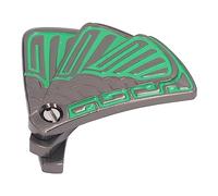 Jiawu Magnetic Metal Fidget Toy, Push Slider Folding Fan, EDC Fidget Slider Stress Relief Toys, ADHD Autism Sensory Haptic Gifts, Office Desk for Party Favors Stocking Stuffers (Green)