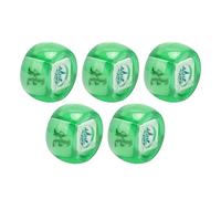 Jiawu Mahjong Dice, South West North Wind Direction Dice Set, Sphere Position for Mahjong Games with 5 Pieces for Casino Board Games and Casual Drinking (Transparent Green)