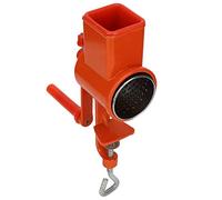 Jiawu Manual Grain Grinder, Adjustable Aluminum Alloy Milling Machine for Nuts Corn Wheat Oats, Hand Cranking Nut Grinder with Table Clip Base for Kitchen Coffee Beans Seeds