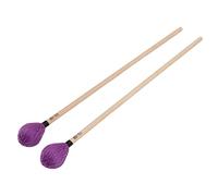 Jiawu Marimba Mallets, Medium Hard Yarn Head Percussion Mallets, Yarn Head with Maple Handle for Bass Instruments (Purple)