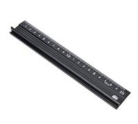 Jiawu Measuring Tool of Aluminum Alloy The Cutting Rule for Measuring The Length Hardware of Hardware for Production 20 Cm L-type for Office Use (L-shaped 20cm)