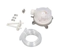 Jiawu Mechanical SPDT Pressure Difference Switch 20-200pa LF32-02, Differential Pressure Switch with Mounting Tools for Air Non-Flammable Gas, Fireplace 200pa HVAC