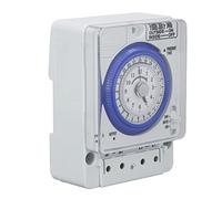 Jiawu Mechanical Timer Switch, 24 Hour Control 300H Power Failure Compensation Time Control Switch, Timer with Minute Adjustment Knob for Kitchen Shopping Malls Supermarkets 100