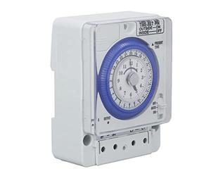 Jiawu Mechanical Timer Switch, 24 Hour Control 300H Power Failure Compensation Time Control Switch, Timer with Minute Adjustment Knob for Kitchen Shopping Malls Supermarkets 100