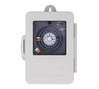 Jiawu Mechanical Timer Switch IP53 Rainproof 24H Cycle Time Relay 30A 250VAC Contact Capacity 100-240VAC for Water Heater Street Light Irrigation