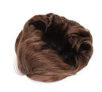 Jiawu Men's Wig Light Brown Fluffy Breathable Mesh Short Hair Wig Handsome Fashionable Prevent Fall Off