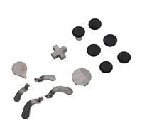 Jiawu Metal Game Controller Button Paddles Set & Thumbsticks Replacement for ONE Series 2,Detachable Silicone Thumbsticks Kit with 7 Metal Buttons 6