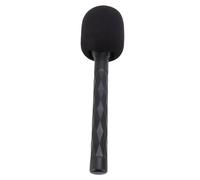 Jiawu Microphone Handle Transformative Compatible Mic 1/2 Mini Wireless Lav Mic Adapter with Windproof Foam for Interviews Outdoor Broadcasting