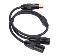 Jiawu Microphone Y Splitter Cable Professional Grade Balanced XLR Connections for Mixing Consoles and Studio Equipment 1.6ft
