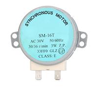Jiawu Microwave Turntable Motor, 30V 3W, Aluminium Copper, SM-16T (Flat | Synchronous Stirring Motor, 50/60Hz, For Models, Replaces Worn Parts, Quiet Operation