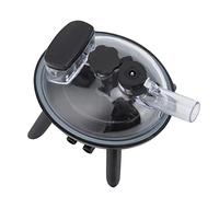 Jiawu Milking Claw, 240cc Food Grade PC Material Adjustable Air Pressure Valve Milking Machine Accessories, Milk Collector with Buckle for Cow Machine