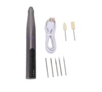 Jiawu Mini Cordless Tool Kit, 3 Speed 10000 to 18000 RPM Rechargeable LED Light Engraving Pen, Electric Grinder with 7 Accessories for Wood Carving Sanding Polishing Drilling (KGX 666PRO)