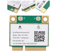 Jiawu Mini PCI-E Network Card 1200Mbps Dual Band 2.4/5G Wireless WiFi MC-AC7265 for Bluetooth 4.2, Support 7/8/10 Desktop Laptop