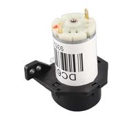 Jiawu Miniature Peristaltic Pump, 6V DC Self Priming Pump for Titration, Micro Water with Easy Clean Head for Lab, Biochemical Analysis, Pharmaceuticals, Fine Chemicals, (6V Right Angle Black)