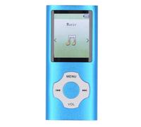 Jiawu MP3 Player, HiFi Sound 1.8in Color Screen Music Player with Electronic Book Voice Record, 128GB Expandable MP4 Music Players for Sports, Travel (Blue)