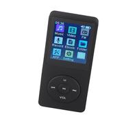 Jiawu MP4 Player, Ultra Thin 1.8 Inch LCD Lossless Sound Quality MP3 Player Digital Music with 64G Memory Support Accessories for Students Outdoor Gym (Black)