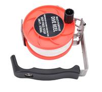 Jiawu Multipurpose Dive Reel, 290ft Dive Reel, Convenient Line Management for Underwater Diving, ABS and Stainless Steel Material, Specifically Designed for BCDs (Orange)
