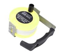Jiawu Multipurpose Dive Reel, 290ft Dive Reel, Convenient Line Management for Underwater Diving, ABS and Stainless Steel Material, Specifically Designed for BCDs (Fluorescent Yellow)