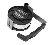 Jiawu Multipurpose Dive Reel, 290ft Dive Reel, Convenient Line Management for Underwater Diving, ABS and Stainless Steel Material, Specifically Designed for BCDs (Black)