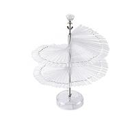 Jiawu Nail Art Display Stand, 120 Sticks Rotatable Removable Nail Color Chart Display, Spiral Sample Shelf with Premium PP Material for Salons Art Practice (Transparent Color)