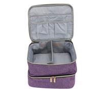 Jiawu Nail Polish Storage Bag, 30 Bottles Capacity Portable Dust Protection Nail Polish Carrying Case, Supplies Bag with Reinforced Stitching Canvas for Manicure Art Travel