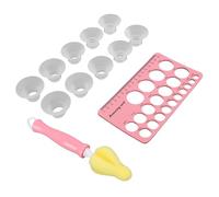 Jiawu Nipple Ruler Flange Insert Set, All-Round Protection Nipple Measuring Tool for New Moms [10-Piece Flanges] [Safe Pumping Experience]