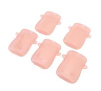 Jiawu No-Squeeze Juice Box Holder, Leak-Proof Baby Food Bag Holder, 5 Pack, Safe Material, Easy to Clean, for Feeding Bags for Parents on The Go (Pink)