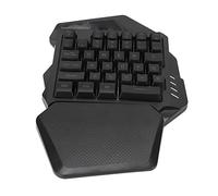 Jiawu One Handed Gaming Keyboard 2.4G Wireless, 35 Keys RGB Mini Keypad for Computer, Rechargeable ABS Mechanical Feel, Compact Single Hand Keyboard