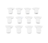 Jiawu Padded Comforter Clips 12pcs Blanket Fasteners for Bed, Prevent Comforters Moving Duvet Clips, White Foam Quilt for Sheets Beauty Bed, Lightweight Bedding Holder