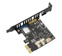 Jiawu PC Remote Switch Card, 2.4G Wireless Strong Wall Penetration PC Timer Switch Card, Remote Starting Up with Temperature Detection Fan Speed Monitoring for Computer (PCESWBT-T01)