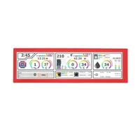 Jiawu PC Temperature Display Sensor Panel, PC Temperature Display 8.8 Inch LCD IPS Screen Built-in Speakers for Students (Red)