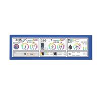 Jiawu PC Temperature Display Sensor Panel, PC Temperature Display 8.8 Inch LCD IPS Screen Built-in Speakers for Students (Blue)