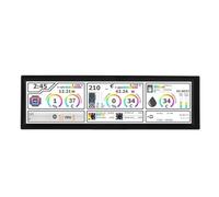 Jiawu PC Temperature Display Sensor Panel, PC Temperature Display 8.8 Inch LCD IPS Screen Built-in Speakers for Students (Black)