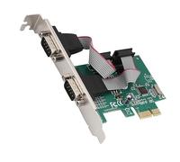 Jiawu PCI Express Card Adapter, 2 Port RS-232 Serial Port COM to PCI-E Card Converter with 256 Bytes FIFO Buffer for Printer Scanner Cash Register