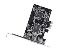 Jiawu PCI Express FireWire 1394a Controller Card, 2+1 Ports IEEE 1394 Adapter with Cable, 800Mbps Hot-Swap Plug Play for DV Camcorder Digital Camera Hard Drive OS X