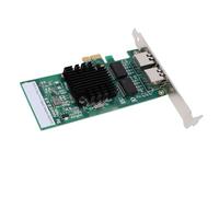 Jiawu PCIE Network Card Double RJ45 Ports Gigabit Ethernet Adapter High Performance for Desktop and Server 10Mbps 100Mbps 1000Mbps