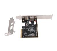Jiawu PCIe to USB 3.2 Gen 1 Card High-Speed Expansion 5Gbps for Desktop PC Black 1 Type C and Type A Port