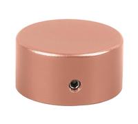 Jiawu Pedal Footswitch Topper, Universal Stylish Look Easy To Install Effect Pedal Footswitch Cap Aluminum for Electric Guitar (Rose Gold)
