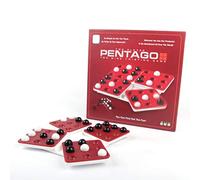 Jiawu Pentago Board Game, Plastic Non Strategy Game for Family Party Contest Classic Board with Word Tile Challenge for Children 8 Years Old Above Development Toy (Colorful)