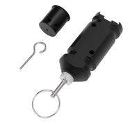 Jiawu Perimeter Trip Alarm, Portable Camping Trip Wire Alarm Device, Early Warning Security System with Magnetic Attachment, for Camping Property Safety Outdoor Travel (Black)